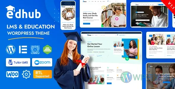 Edhub-学校教育培训在线课程WordPress主题[更至v1.1]插图-WordPress资源海