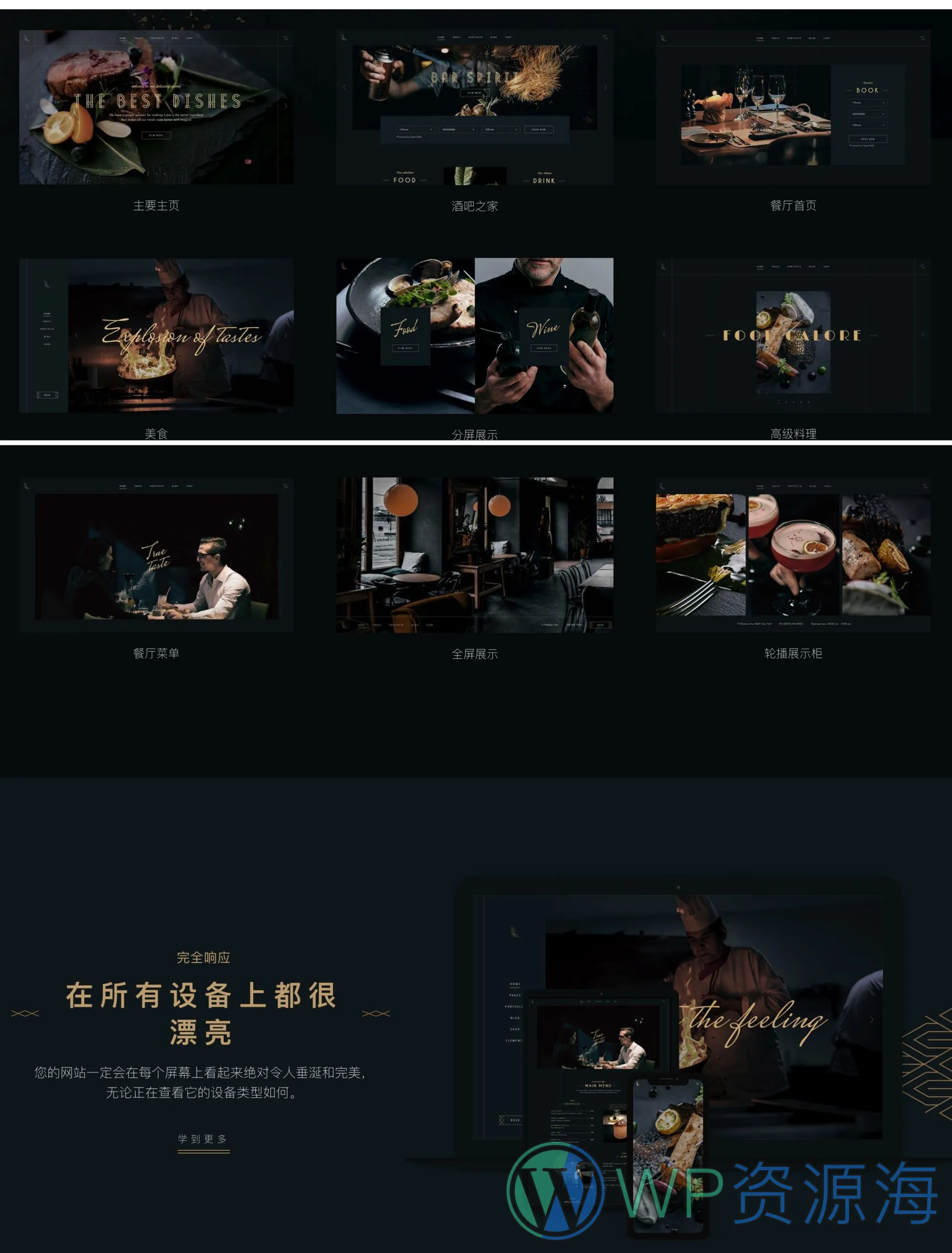 Laurent-十分优雅高端的餐厅类WordPress主题[更至v2.7]插图1-WP资源海