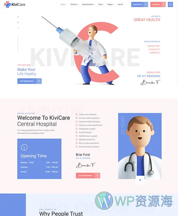 KiviCare-医疗诊所和患者管理WordPress主题[更至v2.2.2]插图5-WordPress资源海