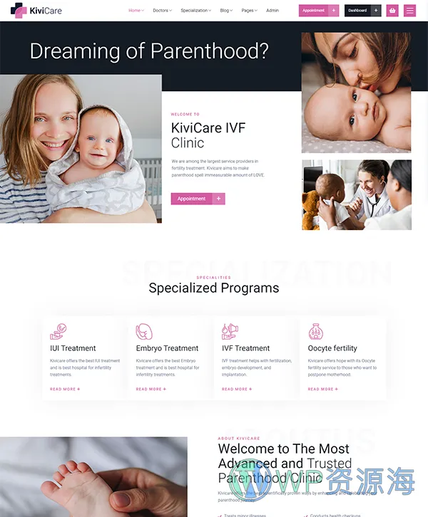 KiviCare-医疗诊所和患者管理WordPress主题插图9-WP资源海