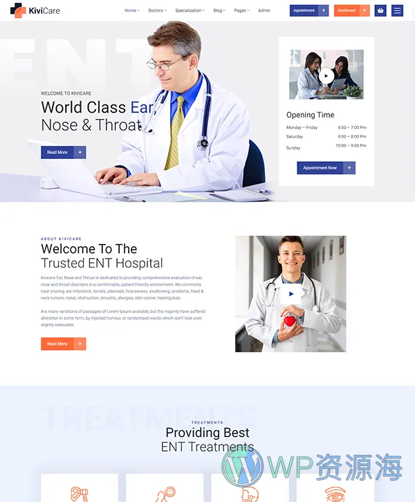 KiviCare-医疗诊所和患者管理WordPress主题插图6-WP资源海