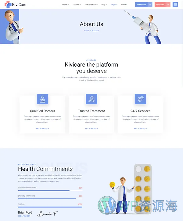 KiviCare-医疗诊所和患者管理WordPress主题[更至v2.2.6]插图12-WordPress资源海