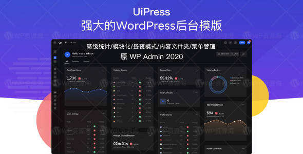UiPress Pro-漂亮强大的后台美化优化WordPress插件[更至v3.0.2]