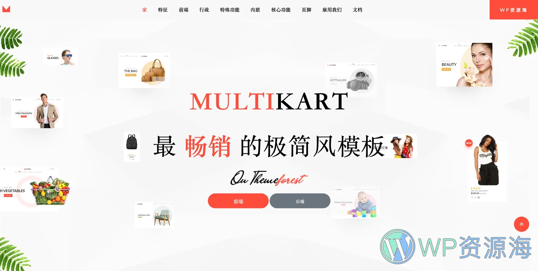 Multikart – 响应式 Vuejs Nuxtjs 电子商务商城网站模板插图-WP资源海