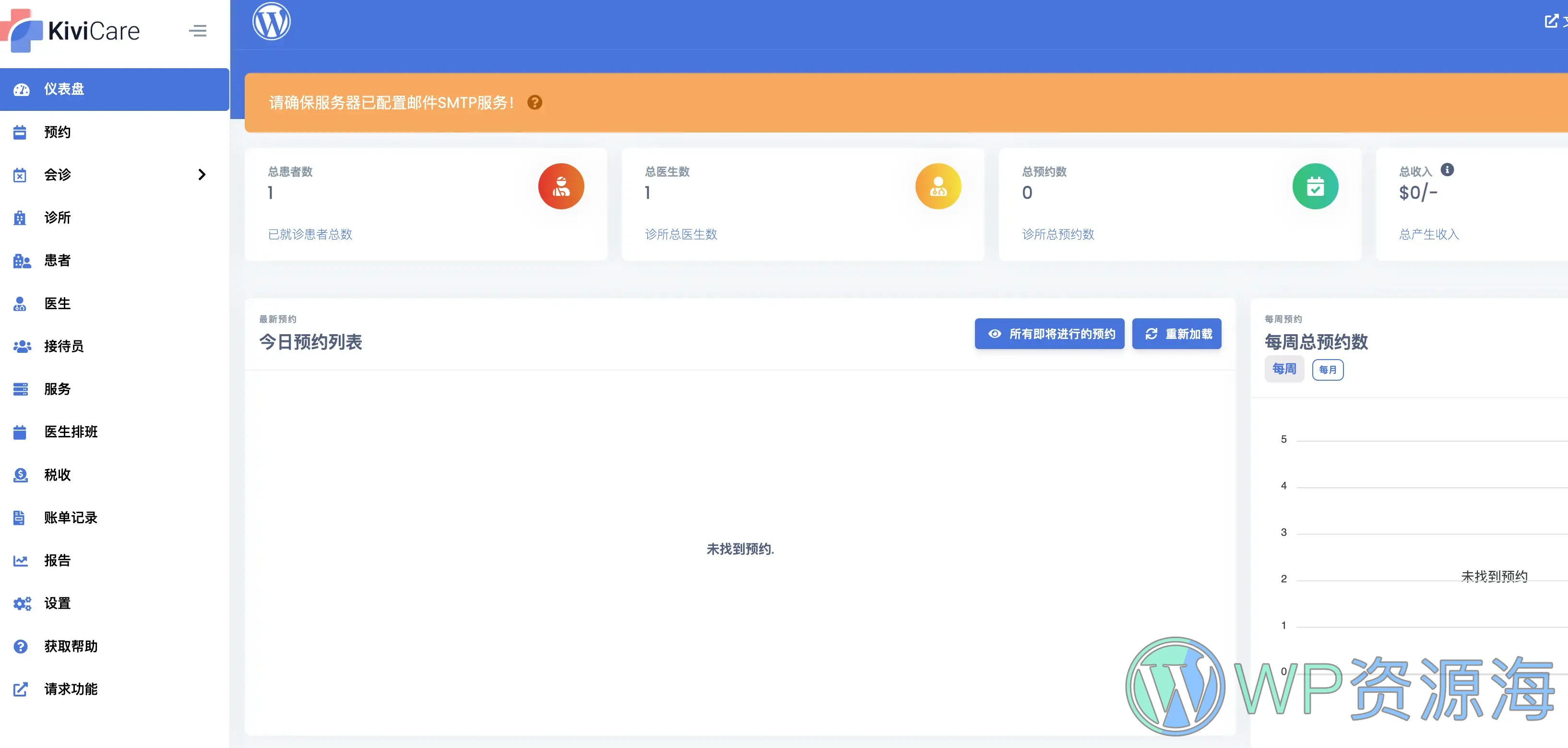 KiviCare-医疗诊所和患者管理WordPress主题插图-WP资源海
