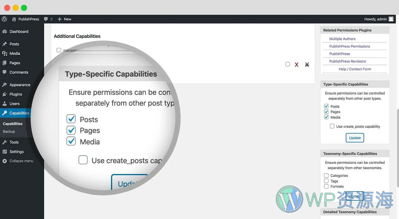 PublishPress Capabilities Pro-用户角色权限管理WordPress插件[更至v2.6.1]插图8-WP资源海