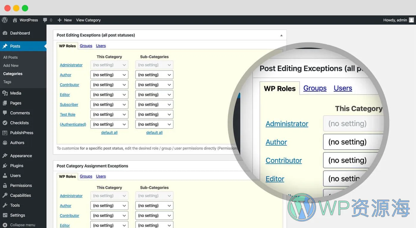 PublishPress Permissions Pro v4.0.18 高级权限管理WordPress插件插图3-WP资源海