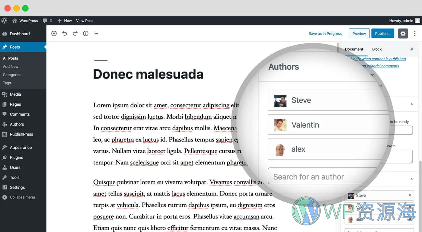 PublishPress Authors Pro-为文章添加多个作者WordPress插件[更至v4.2.1]插图1-WP资源海