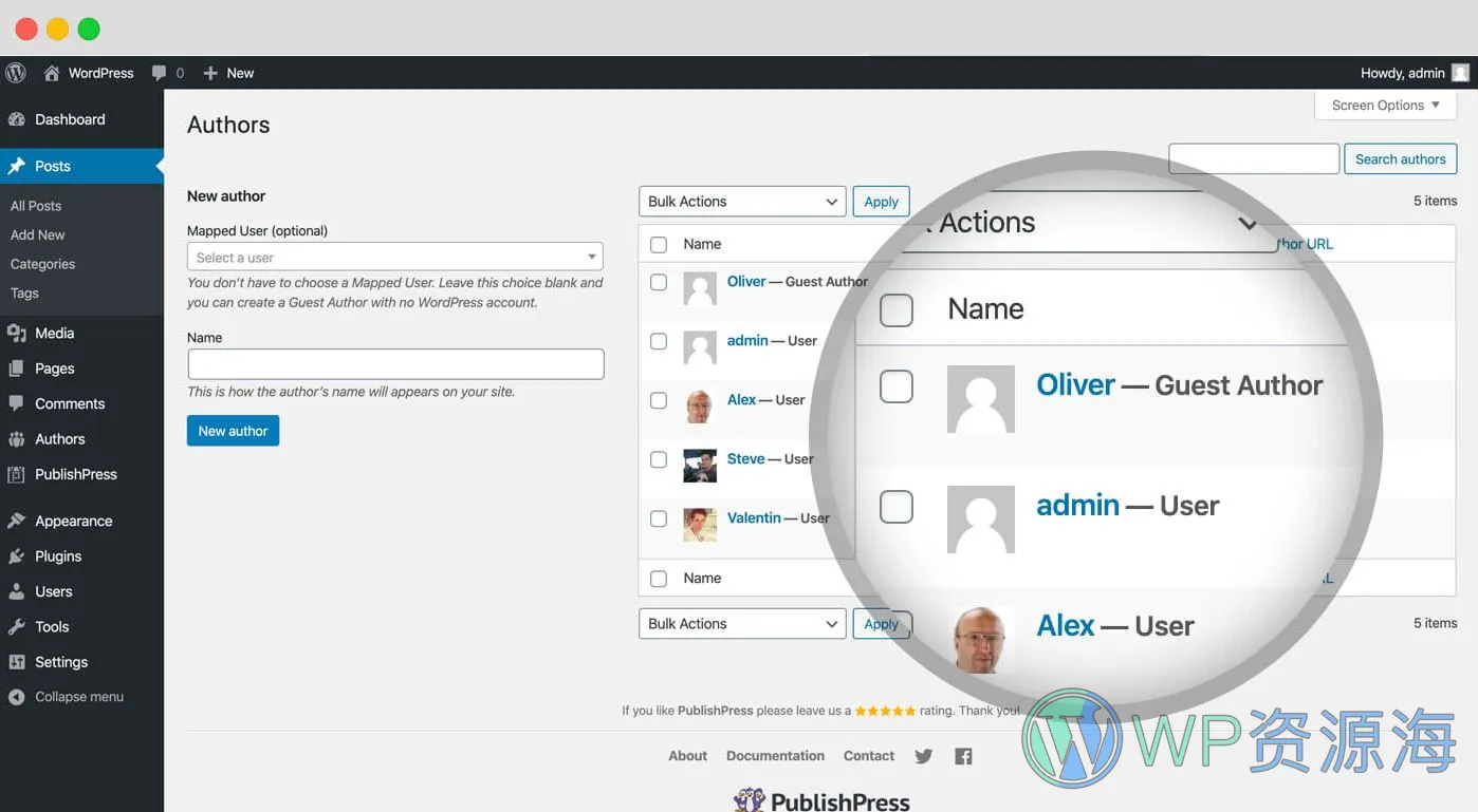PublishPress Authors Pro-为文章添加多个作者WordPress插件[更至v4.2.1]插图3-WP资源海