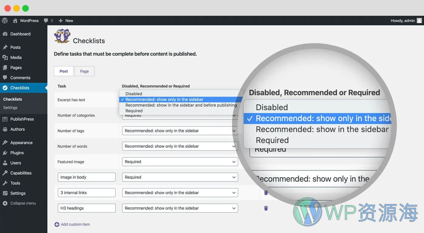 PublishPress Checklists Pro-创建商品列表待办事项等各种清单WordPress插件[更至v2.7.3]插图3-WP资源海
