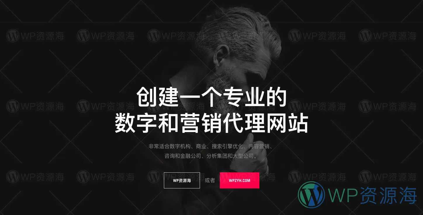 Gentium-黑白炫酷营销代理机构WordPress创意主题[更至v1.2.2]插图-WordPress资源海