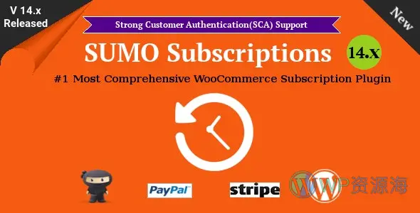 SUMO Subscriptions-分期付款/定期自动续费WordPress订阅管理插件[更至v15.2.0]插图-WordPress资源海