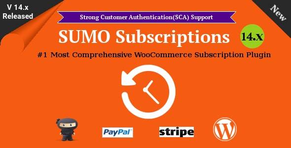 SUMO Subscriptions-分期付款/定期自动续费WordPress订阅管理插件[更至v14.4]