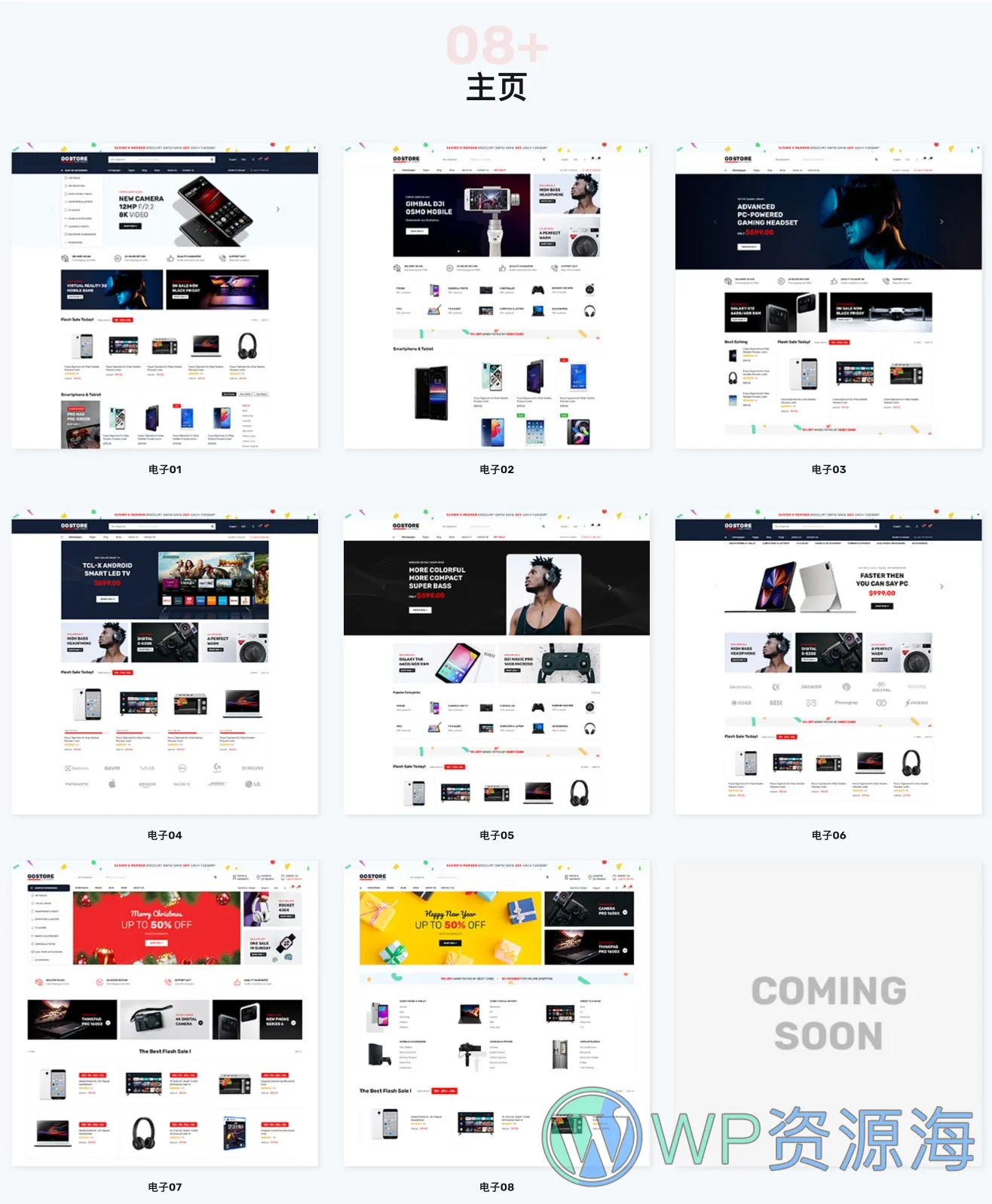 GoStore-电子产品在线商城WordPress热门主题[更至v1.3.2]插图1-WordPress资源海