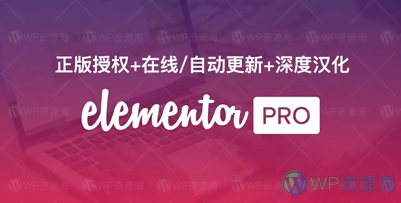 【正版授权】Elementor Pro 官方激活/支持在线更新/满血版插件[更至v3.23.1]插图-WordPress资源海