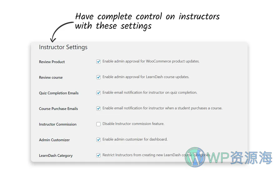 Instructor Role-LearnDash多教师角色管理扩展WordPress插件[更至v5.1.0]插图9-WordPress资源海