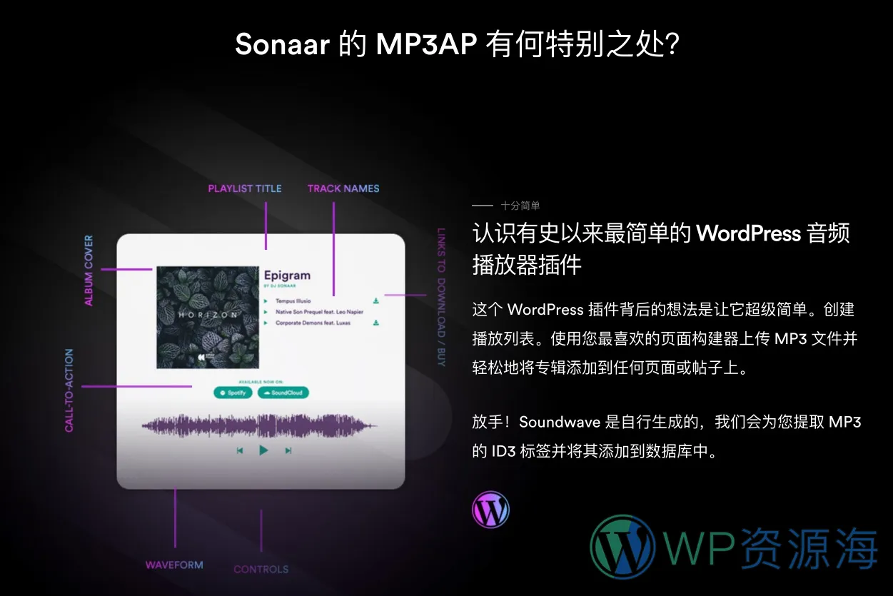 MP3 Audio Player Pro-音频/播客/音乐在线播放与出售WordPress插件插图12-WP资源海