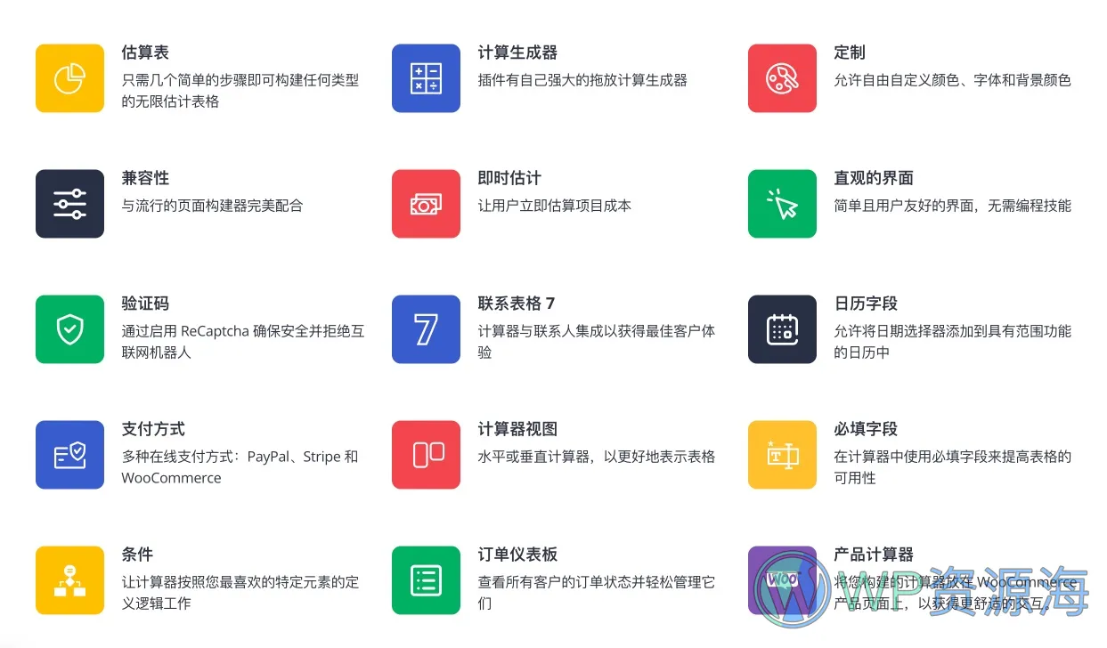 Cost Calculator Builder PRO-商品报价成本价格计算器WordPress插件插图4-WP资源海 Cost Calculator Builder PRO-商品报价成本价格计算器WordPress插件插图4-WP资源海