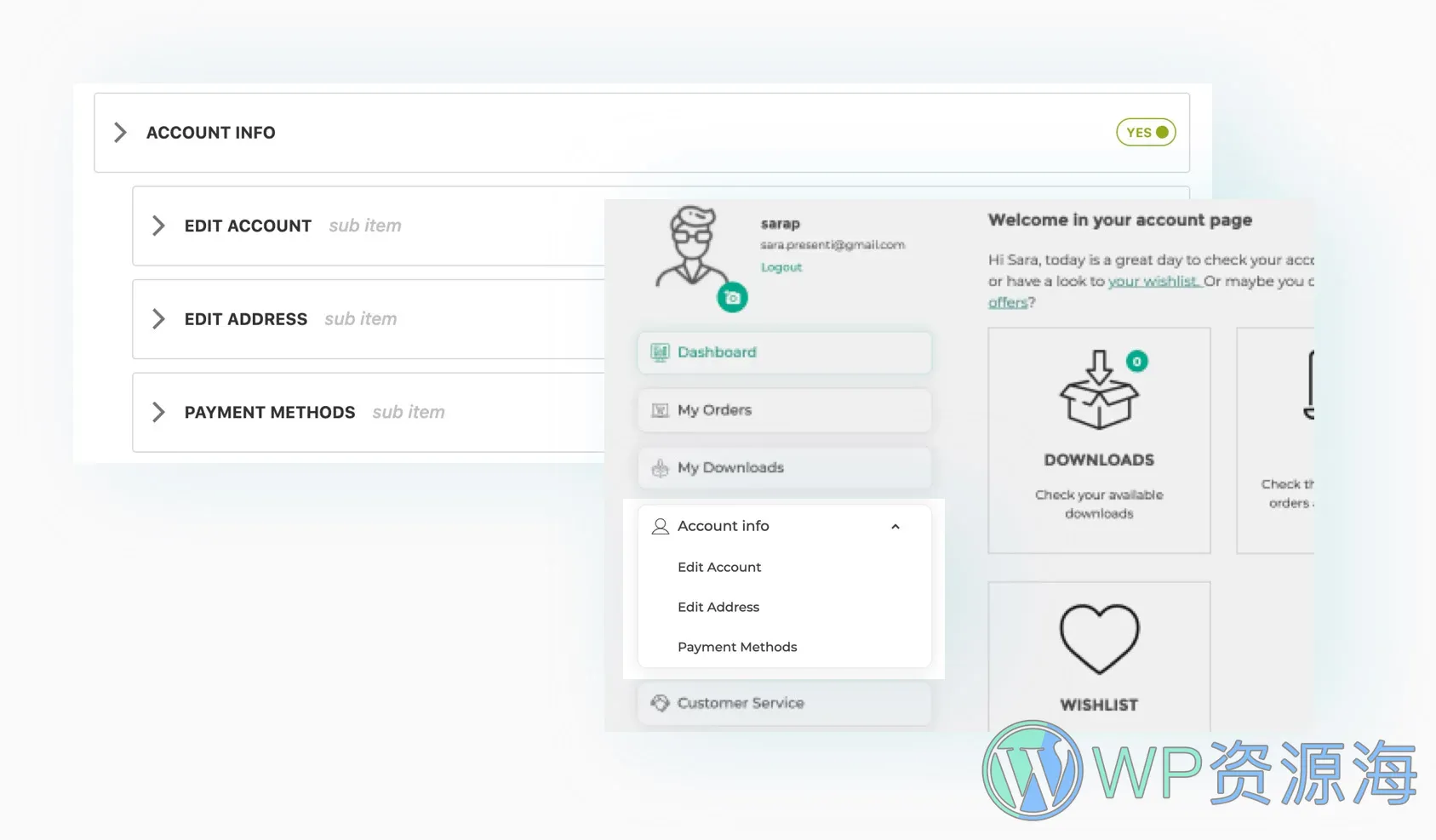 YITH WooCommerce Customize My Account Page-账户页面自定义插件[v3.10.0]插图5-WordPress资源海