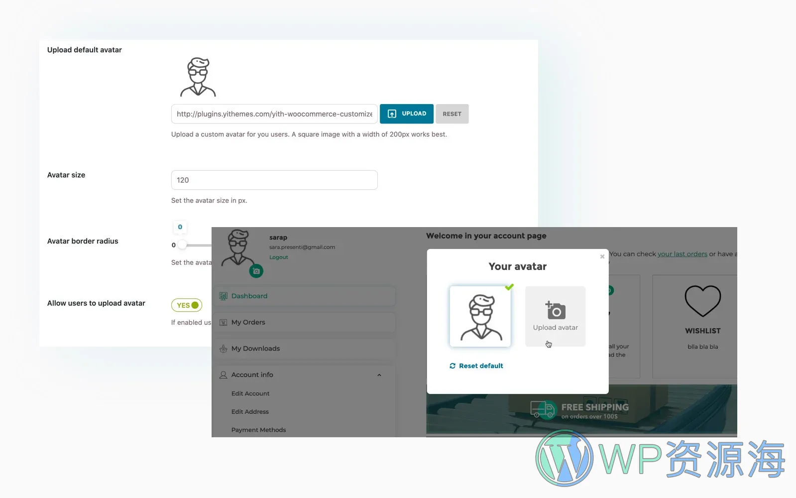 YITH WooCommerce Customize My Account Page-账户页面自定义插件插图8-WP资源海 YITH WooCommerce Customize My Account Page-账户页面自定义插件插图8-WP资源海