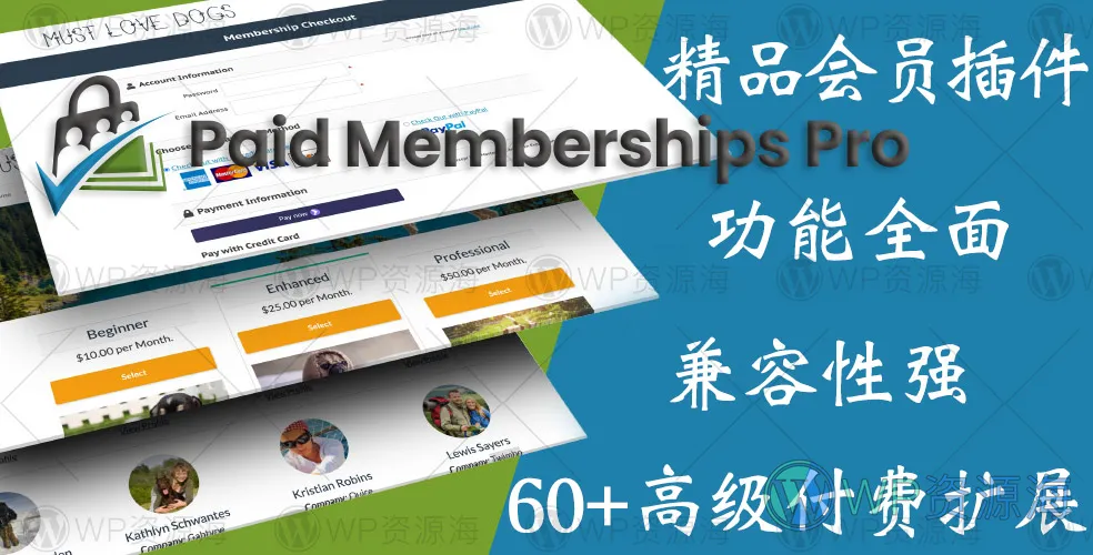 Paid Memberships Pro v3.0.1 带全部付费扩展的会员管理系统插件插图-WordPress资源海