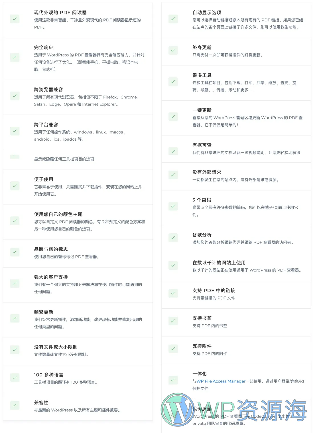 PDF viewer-强大的PDF阅读器/查看工具WordPress插件[更至v11.9]插图3-WP资源海