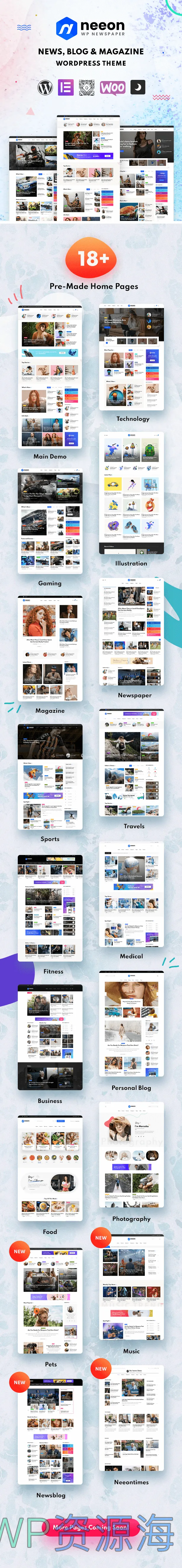 Neeon v3.0.2 博客新闻杂志WordPress精品主题插图1-WordPress资源海