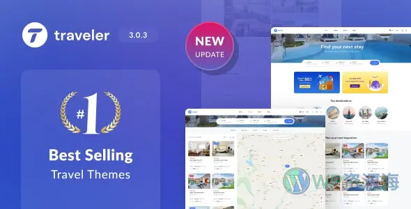 Traveler-旅游/旅行社/民宿酒店预订WordPress主题插图-WP资源海