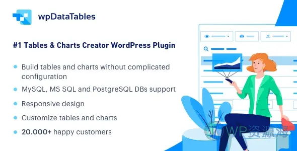 wpDataTables-统计分析表格与图表WordPress插件插图-WP资源海 wpDataTables-统计分析表格与图表WordPress插件插图-WP资源海