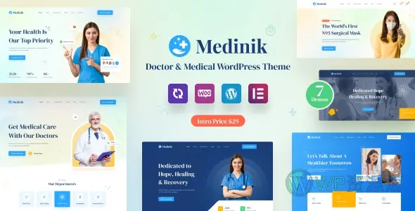 Medinik v1.3.3 医院诊所医疗健康行业WordPress主题插图-WordPress资源海