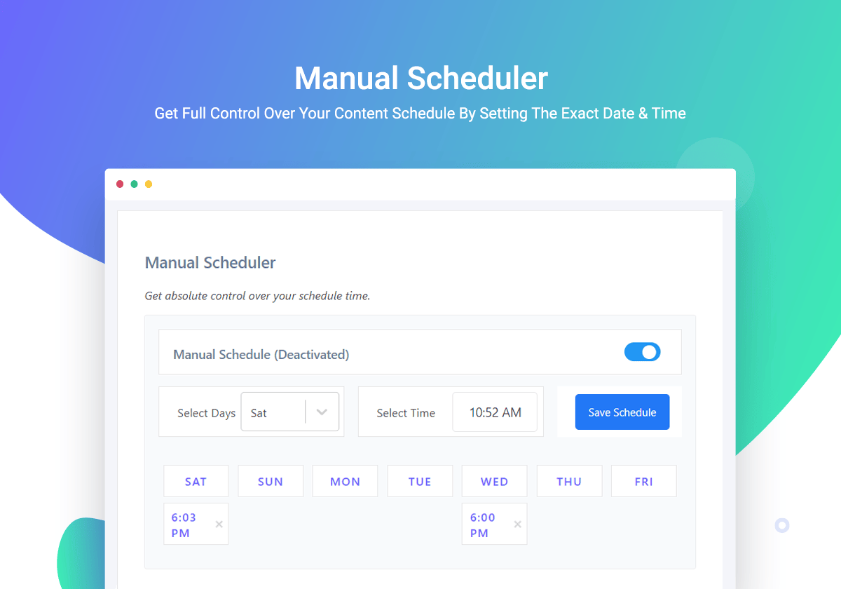 SchedulePress Pro-文章定时发布/自动社交分享WordPress插件[更至v5.1.0]图片8