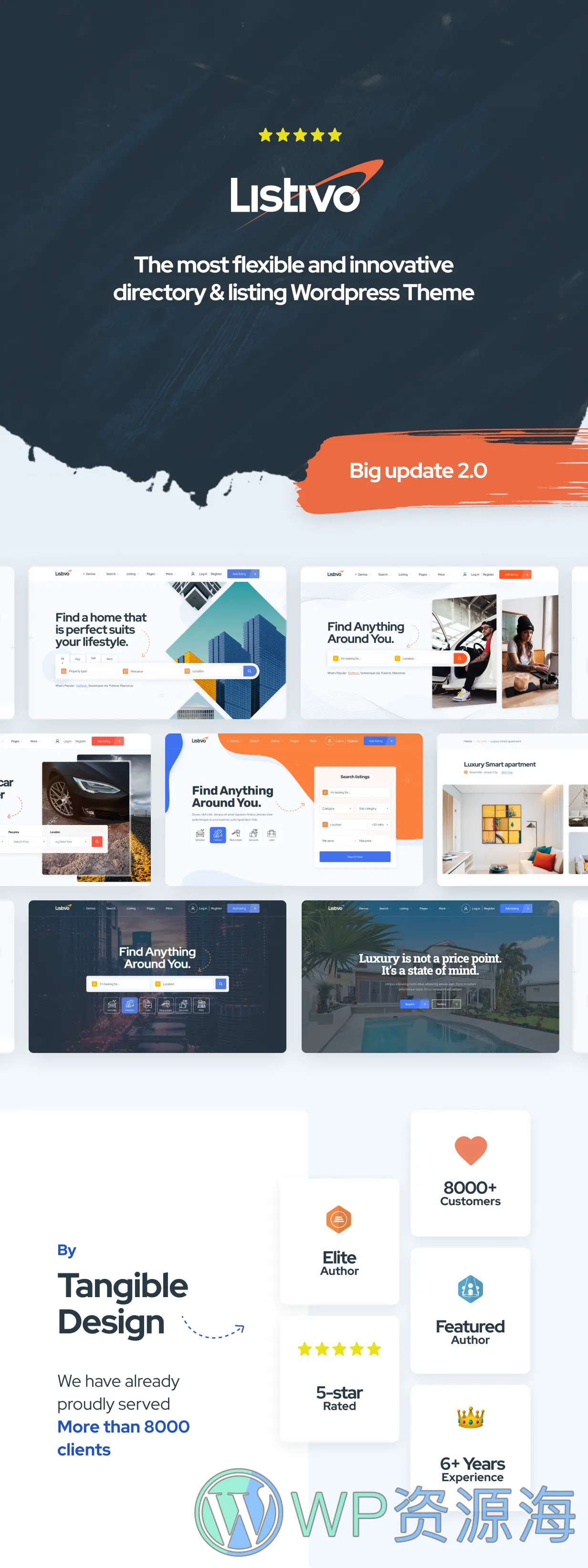 Listivo-分类信息收录导航网站模板WordPress主题插图1-WP资源海 Listivo-分类信息收录导航网站模板WordPress主题插图1-WP资源海