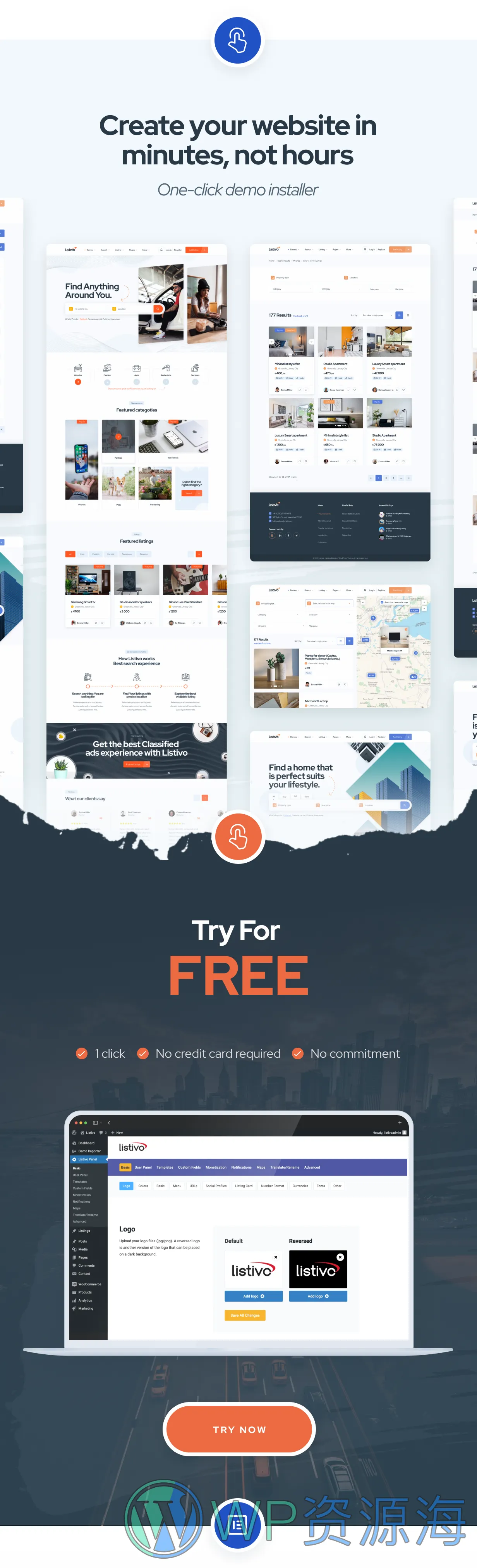 Listivo-分类信息收录导航网站模板WordPress主题插图2-WP资源海 Listivo-分类信息收录导航网站模板WordPress主题插图2-WP资源海