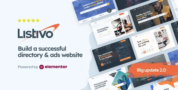 Listivo-分类信息收录导航网站模板WordPress主题插图-WP资源海 Listivo-分类信息收录导航网站模板WordPress主题插图-WP资源海