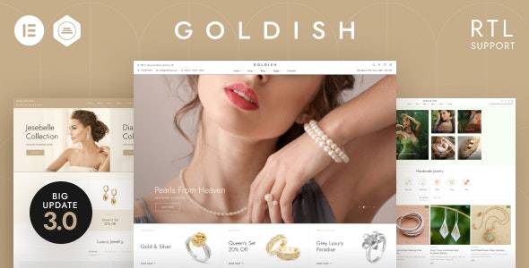 Goldish – 黄金首饰珠宝店WooCommerce主题[更至v3.10]