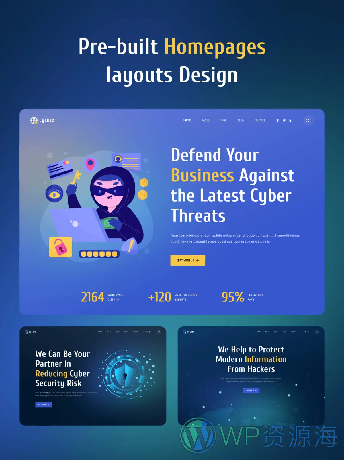 Cycure-网络安全服务WordPress主题[更至v1.0.1]插图1-WP资源海
