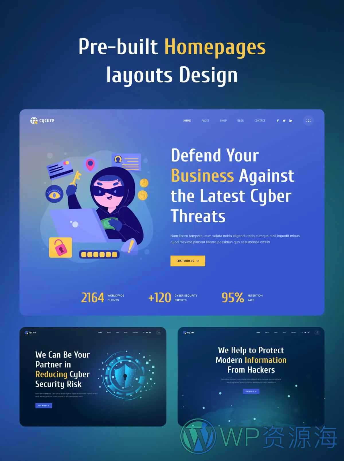 Cycure-网络安全服务WordPress主题[更至v1.0.1]插图1-WordPress资源海