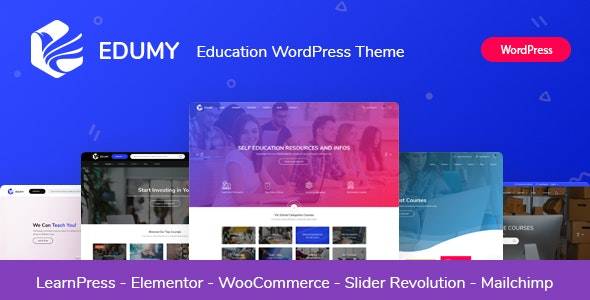 Edumy – LMS在线教育课程WordPress主题[更至v1.2.20]
