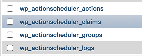 wp_actionscheduler_actions doesn’t exist 报错解决办法