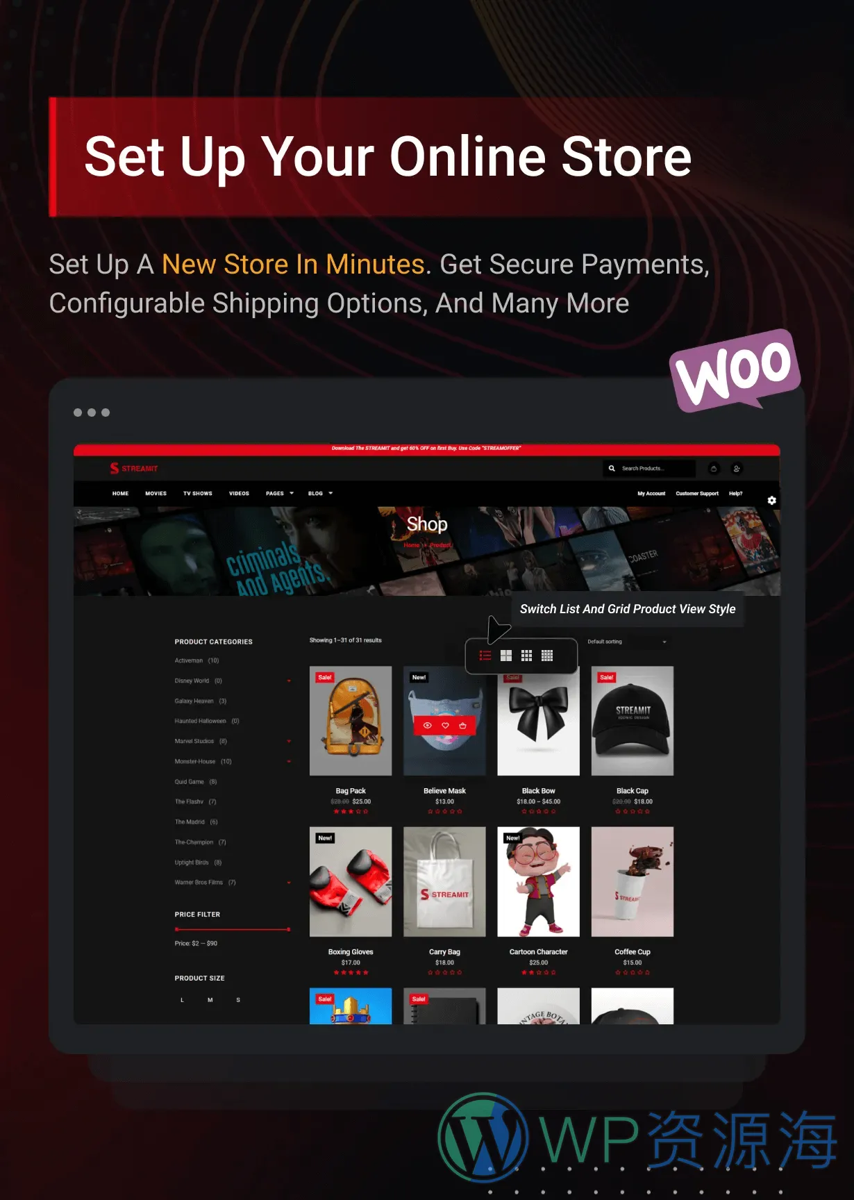 Streamit-电影视频网站模板WordPress炫酷主题插图3-WP资源海