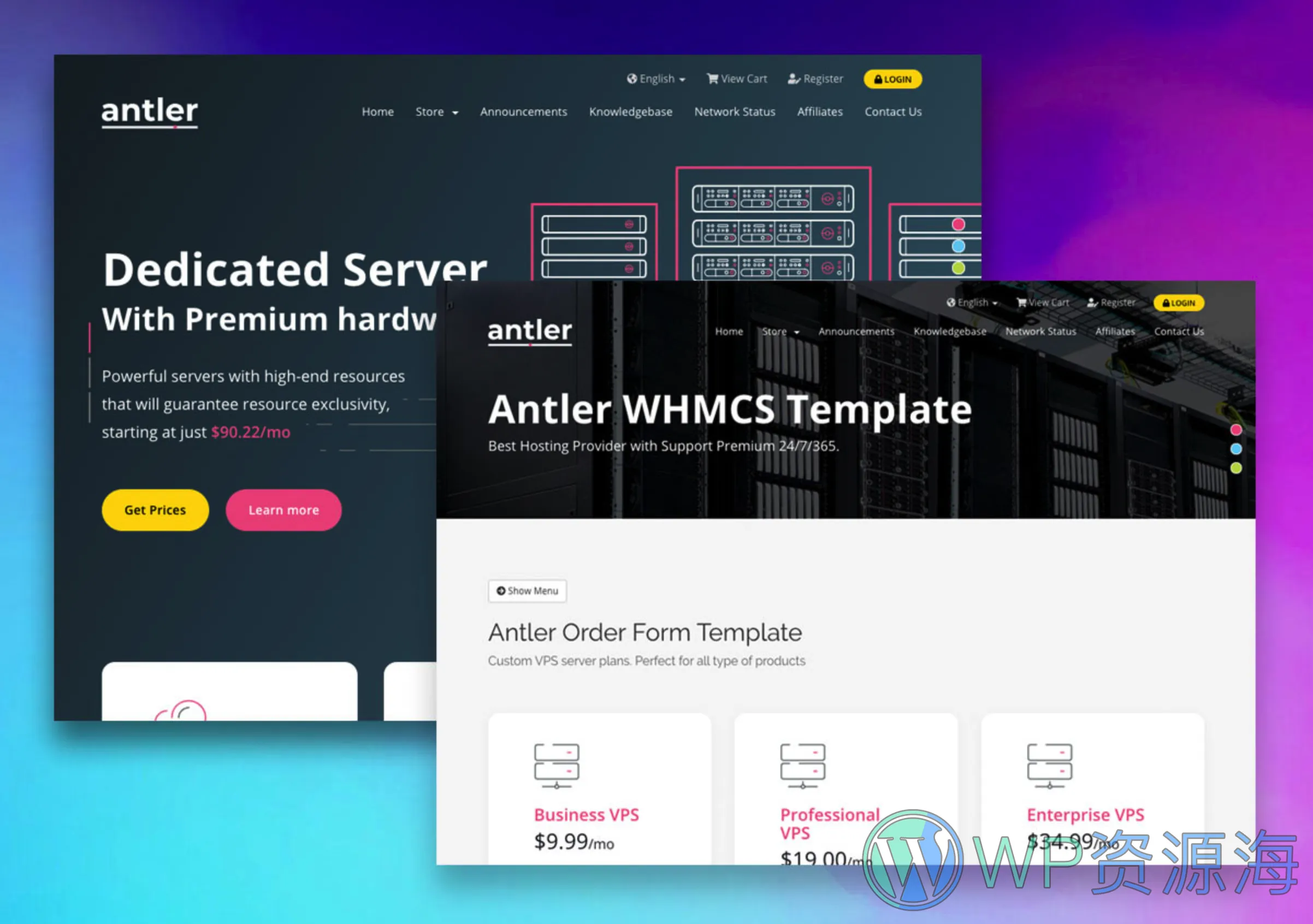 Antler-IDC服务器虚拟主机HTML+WHMCS模版[更至v3.9]插图7-WP资源海