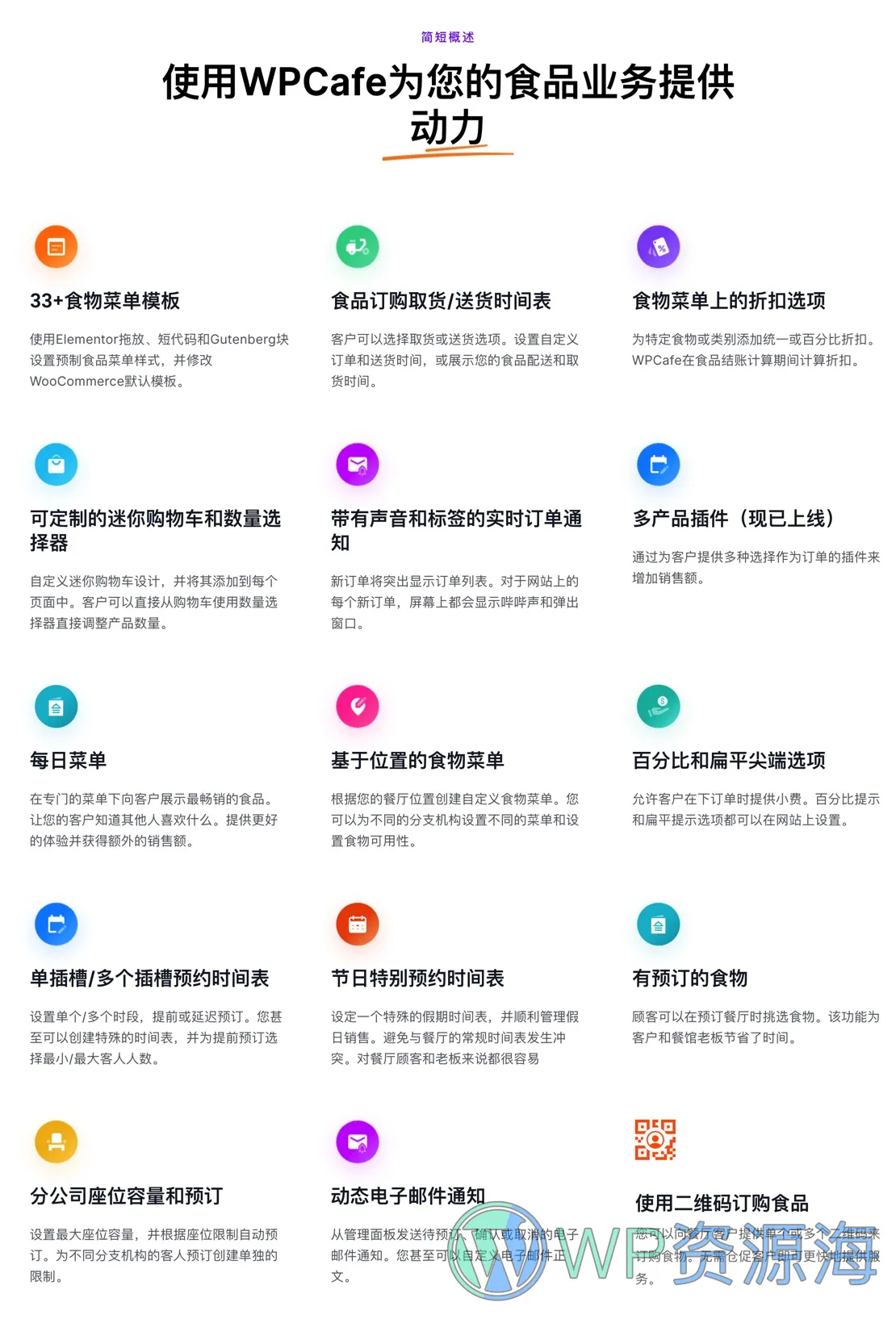 WPCafe Pro-菜单点餐预订外卖送餐WordPress插件插图3-WP资源海