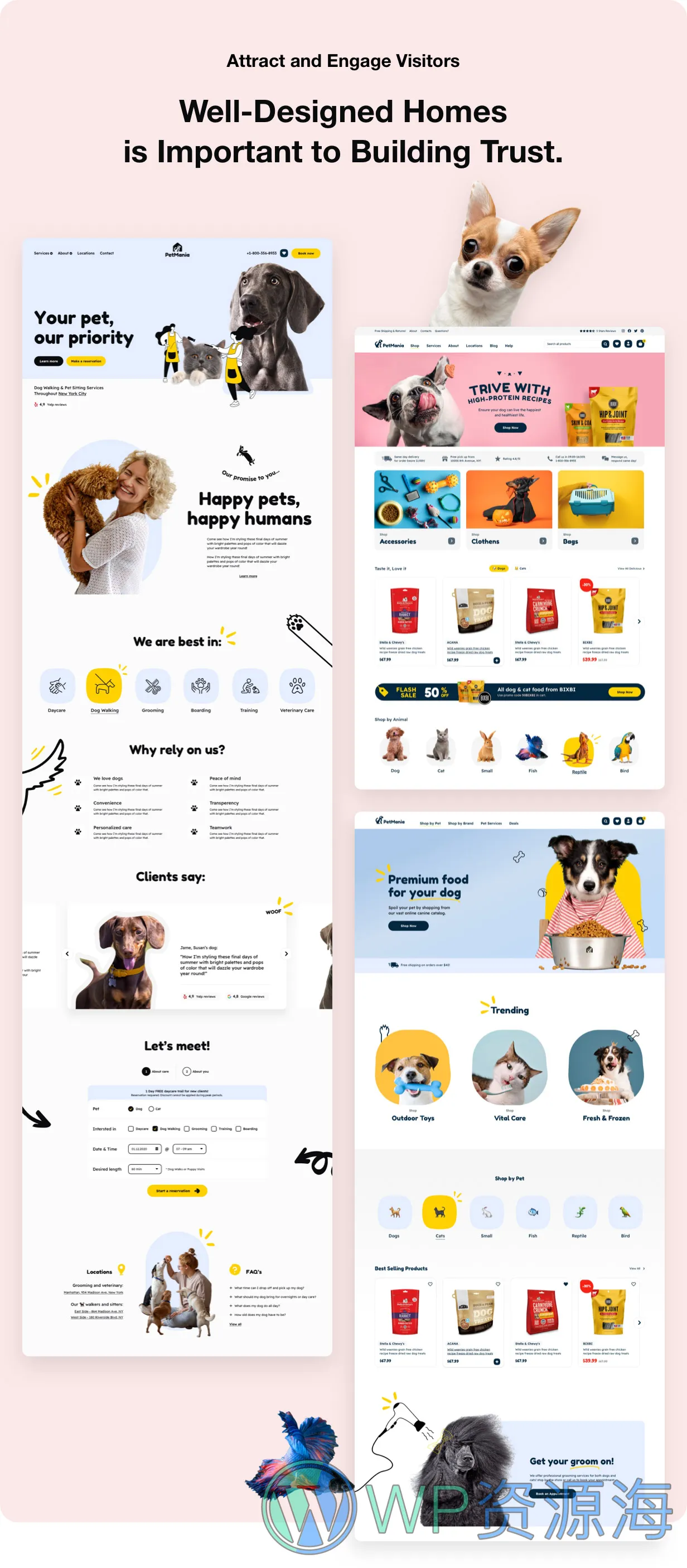 PetMania-宠物用品商城/宠物护理WordPress主题插图3-WP资源海