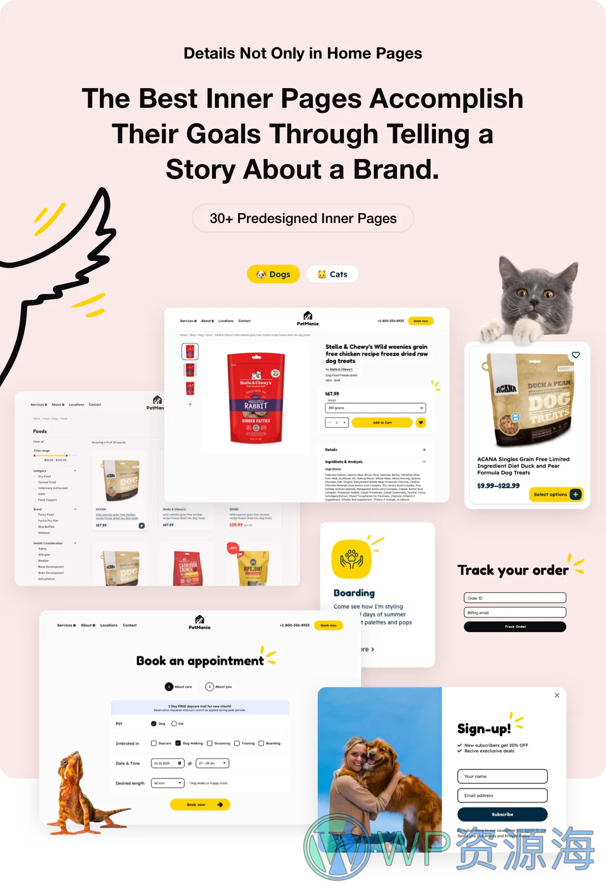 PetMania-宠物用品商城/宠物护理WordPress主题插图4-WP资源海