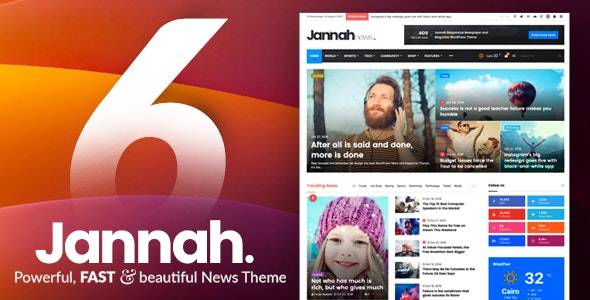 【全网首发】Jannah v6.3.1精美的新闻杂志博客WordPress主题