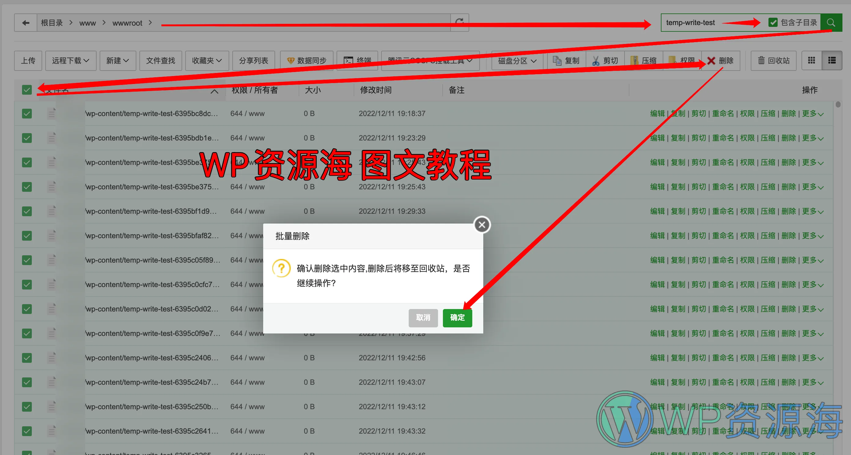 禁止 WordPress 生成 temp-write-test….文件插图1-WP资源海