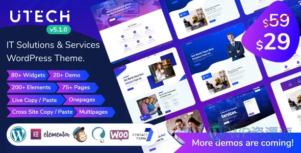 uTech-科技IT行业网站WordPress主题[更至v5.7.0]插图-WordPress资源海