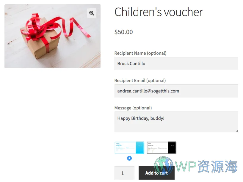 WooCommerce PDF Product Vouchers v3.11.0 代金券礼品券生成插件插图2-WordPress资源海