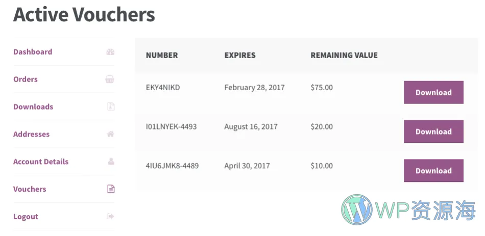 WooCommerce PDF Product Vouchers v3.11.0 代金券礼品券生成插件插图3-WordPress资源海