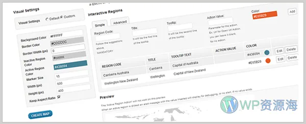 Interactive World Maps-交互式世界地图WordPress插件[更至v2.5]插图2-WordPress资源海